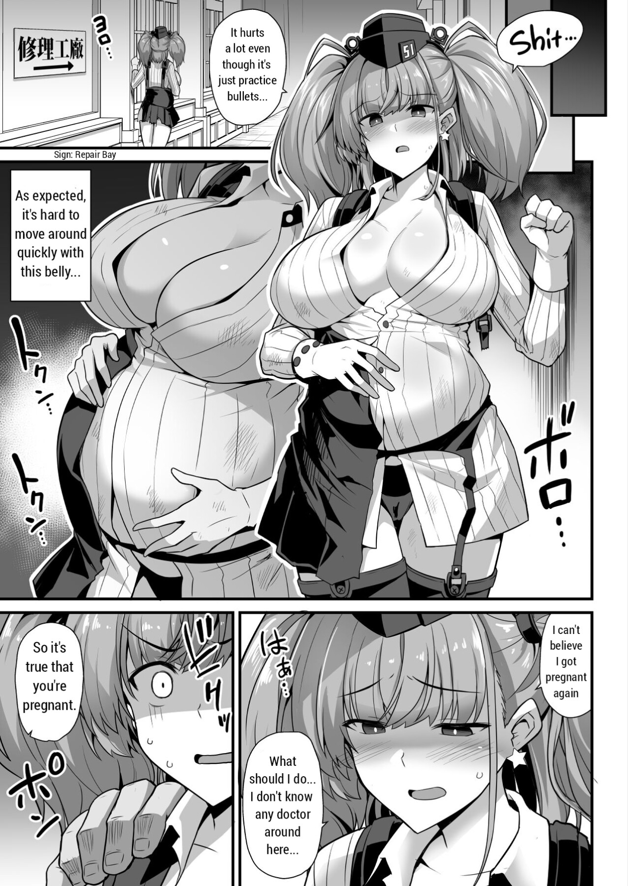 Hentai Manga Comic-Kanmusume Pregnancy -Atlanta- Pregnant Breast Slave Contract-Read-4